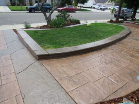 this image shows concrete driveway aliso viejo ca