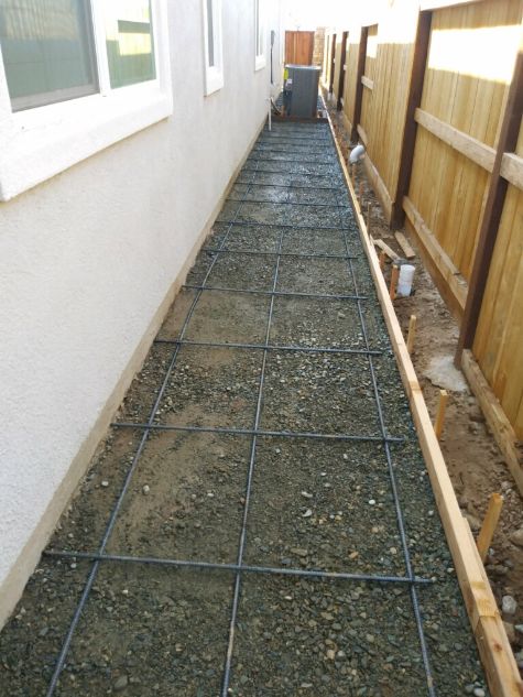 this is an image of concrete foundation in Aliso Viejo