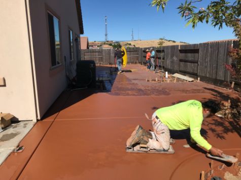 this is an image of stained concrete in aliso viejo