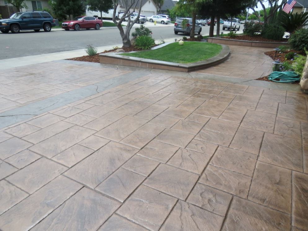 The photo shows the finished concrete work in Aliso Viejo.