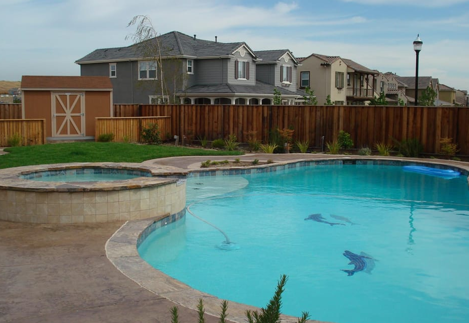 this is an image of pool deck in Aliso Viejo