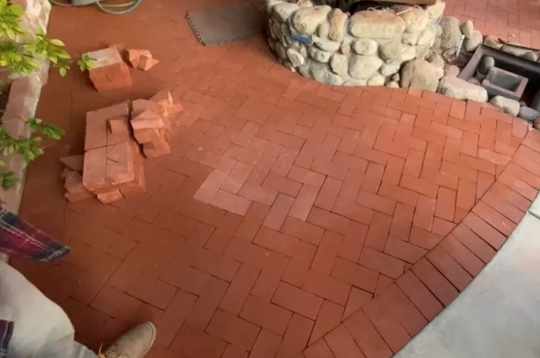 this image shows brick masonry in Aliso Viejo, California