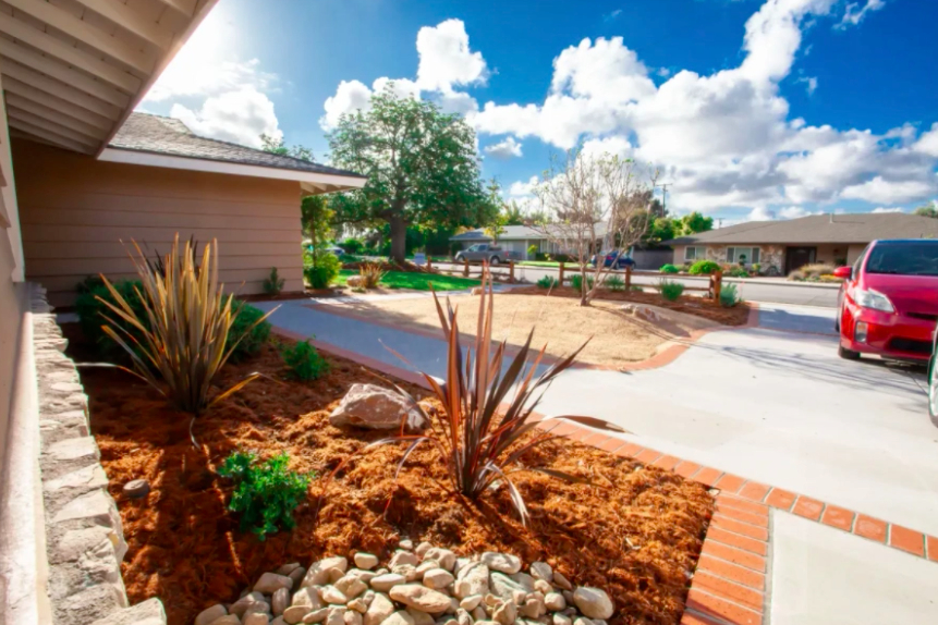 this image shows driveway in Aliso Viejo, California